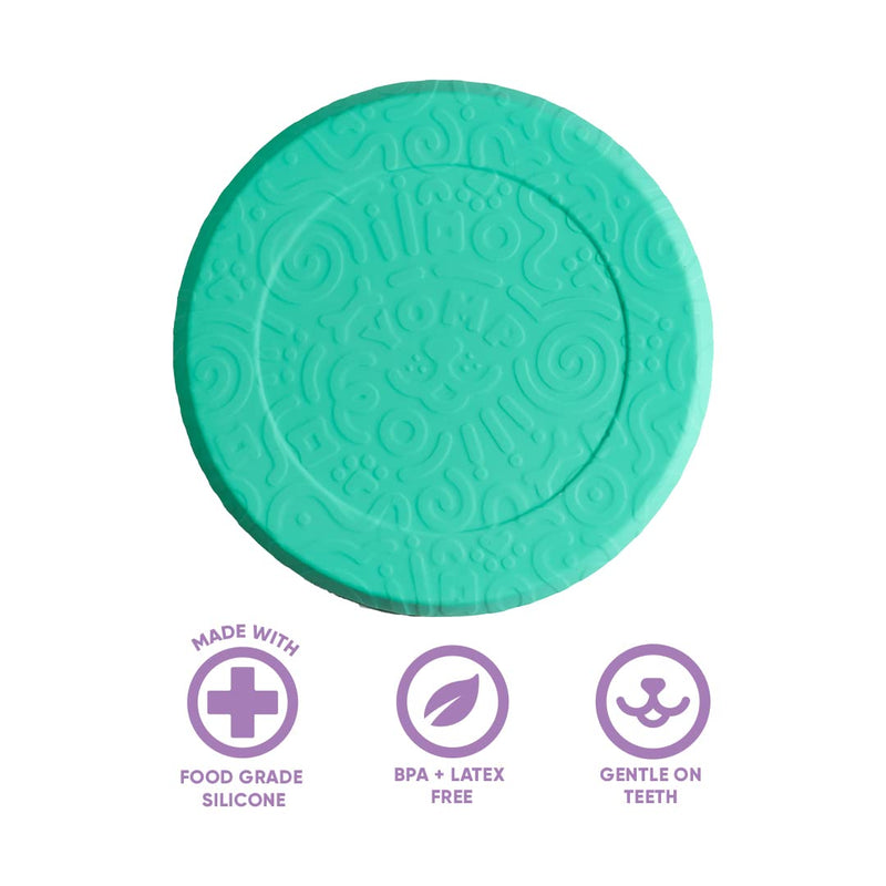 YOMP FetchFlyer Dog Flying Disc Toy - Interactive Outdoor Fetch Toy Designed for Safe Pet Play, Made from Textured & Non-Toxic Silicone - PawsPlanet Australia