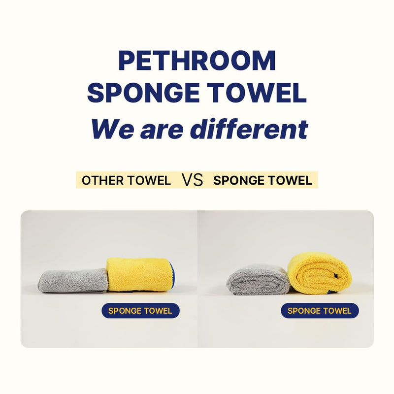 PETHROOM] Portable Pet Towel for Dogs & Cats | Professional Pet Dryer, Super Absorbent & Quick-Drying Dog Dryer | Lightweight, Durable, Ultra-Soft (Small) 8"x 8" Small - PawsPlanet Australia