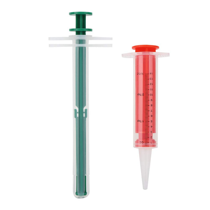 Yinhing pet medication applicator for cats and dogs. Uses a needle for liquid medications. Comfortable handle with dose control for easy pet medication feeding.