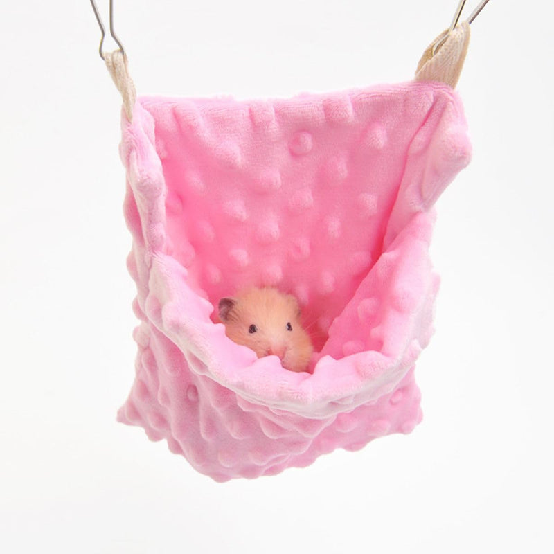 Sugar Glider Bonding Pouch Carrier Bag Sling Sleep Bag with Adjustable Strap for Travel Gliders Ferret Rat Hedgehog Hamster Small Pets (Pink) Pink