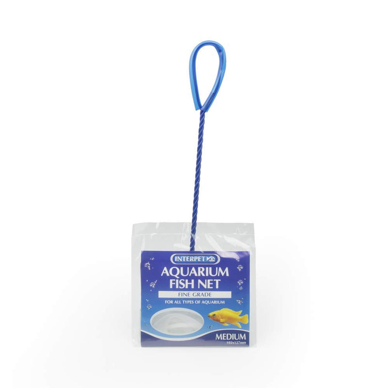 Interpet Fine Mesh Aquarium Fish Tank Catch Net, Medium, 4" x 5" M - PawsPlanet Australia