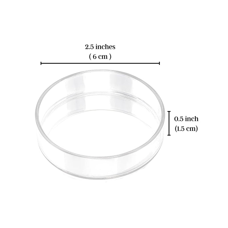 SunGrow Glass Bottom Feeder, Hermit Crab & Gecko Feeder Dish, Borosilicate Glass, Circular Dish for Catfish, Cory, Pleco and Bottom Dwellers, 1 pc per Pack