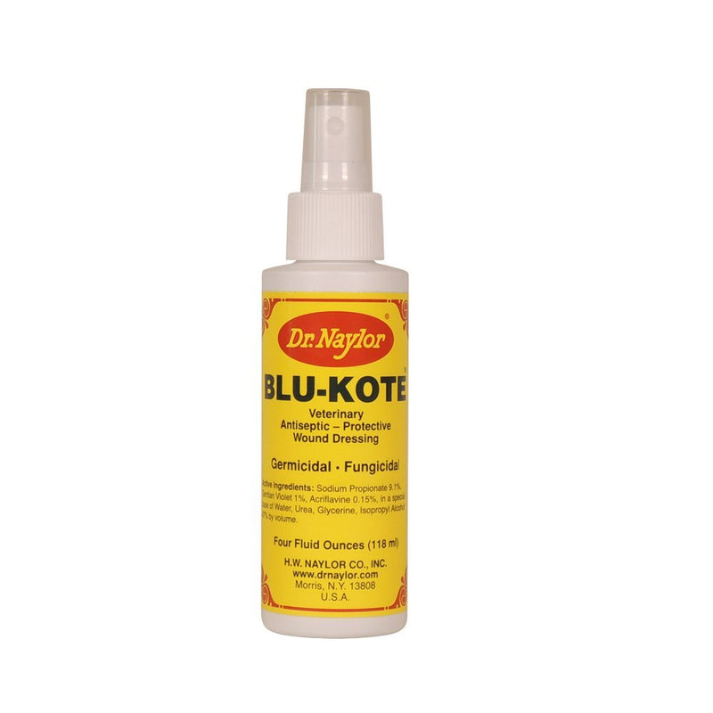 Dr. Naylor Blu-Kote Pump Spray (4 oz.) - Fast Drying Antiseptic Wound Dressing 4 Ounce