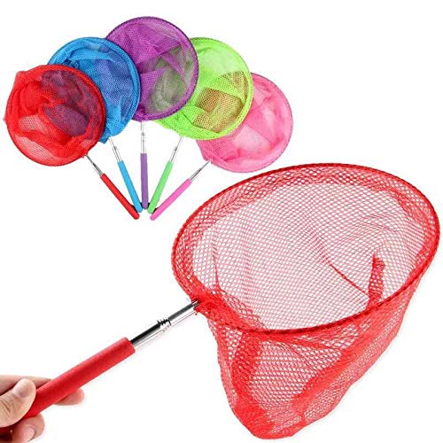 Mini Fishing Landing Net Nylon Mesh Aquarium Net Red & Blue-2pcs - PawsPlanet Australia