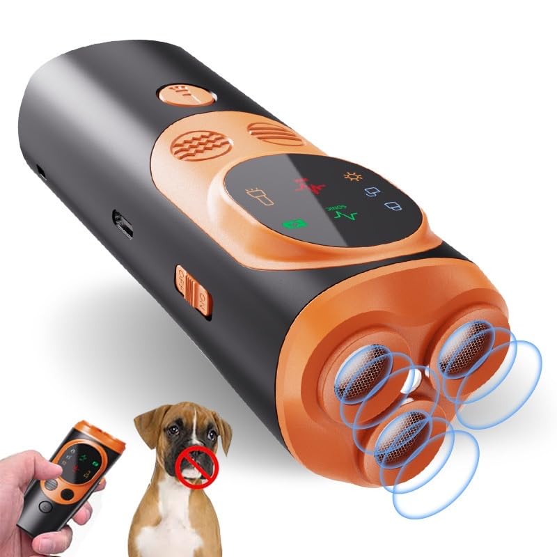 Ultrasonic Dog Bark Deterrent Device – Anti-Barking Training Control System | 50 Ft Range, Adjustable Sensitivity, Safe Humane Sonic Dog Trainer for Indoor & Outdoor Use - PawsPlanet Australia