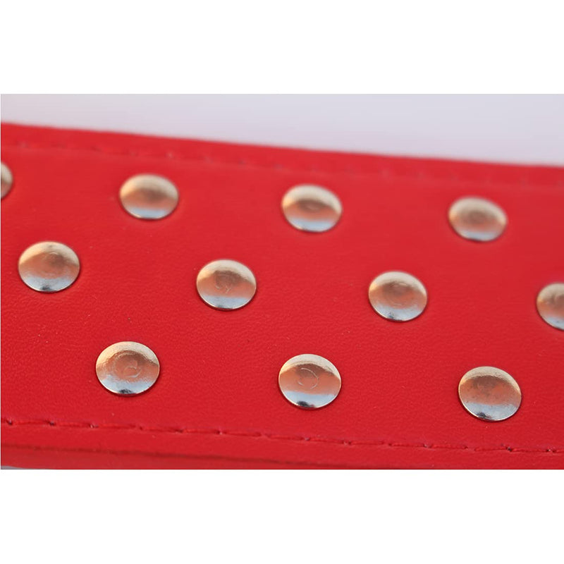 Bullet Nail Rivet Leather Dog Collar Studded Leather Medium Size Pitbull English Bulldog - PawsPlanet Australia