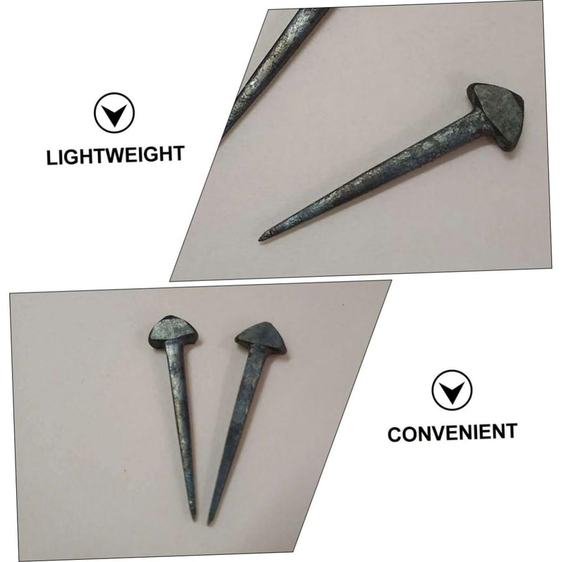Horseshoe Nails 50 Pcs Iron Mini Hoof Nails 1.96In Lightweight Farrier Tools for Horseshoe Fixing and Horse Tack Repair Practical Equipment