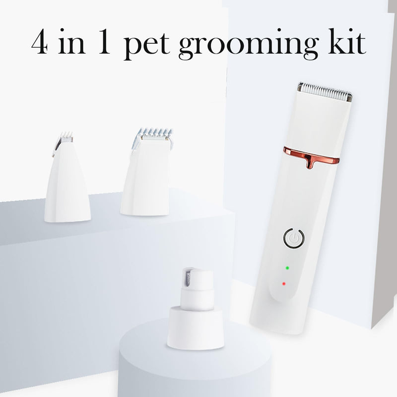 Dog Clippers for Grooming, Low Noise Rechargeable Waterproof Cordless Electric Quiet Pet Hair Trimmer, Dog Grooming Kit for Small & Large Dogs Cats Pets with Thick Coats - PawsPlanet Australia