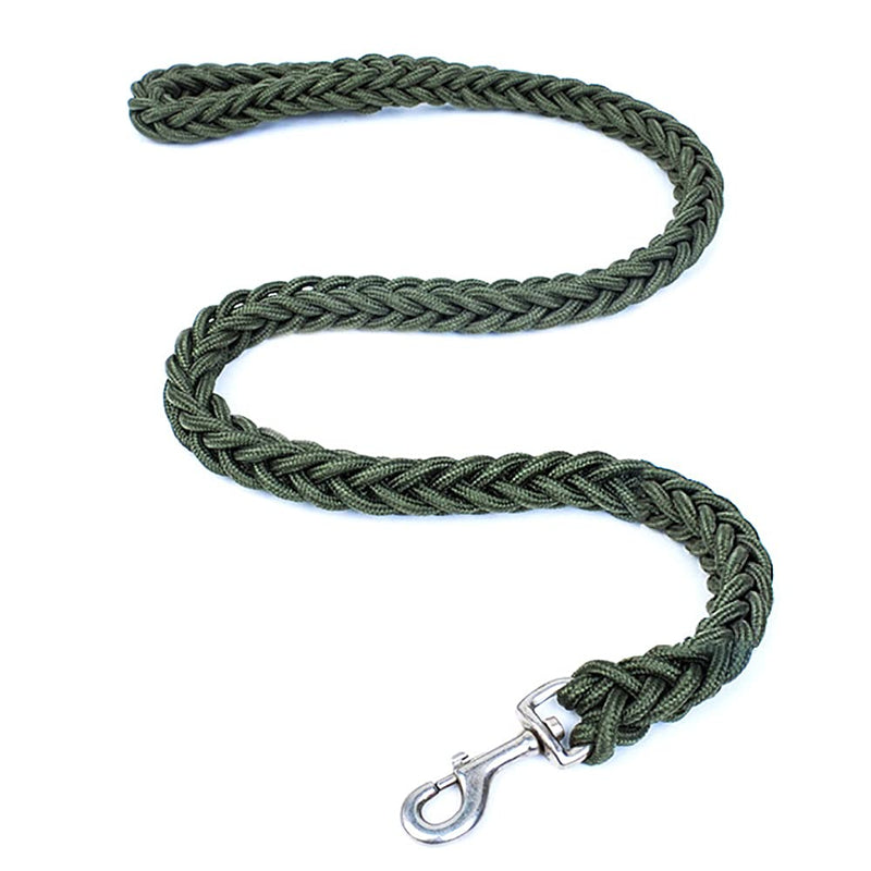 Love Dream Dog Collar and Leash Set, Heavy Duty Nylon Braided Rope Strong 29 FT Dog Leash and Martingale Training Collar for Small Medium Large Dogs Training and Walking (Green) Large (Thick 2.0cm) Green - PawsPlanet Australia