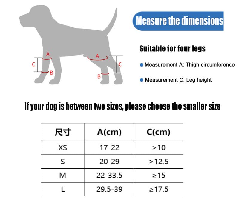 WADY Dog Knee Brace for Hind Leg, Dog Knee Brace for Wound Injury and Sprain Healing of Arthritis for Torn ACL Front Leg, Cruciate Ligament Support for Cocker Spaniel, Yorkie, Arthritis (L) L