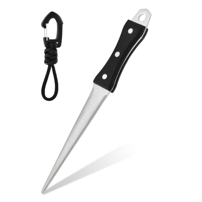 Hoof Knife Sharpener Honing Rod - 10 InchDiamond Coated Farrier Tool with Ergonomic Solid Wood Handle for Hoof Knives & Farm Knives