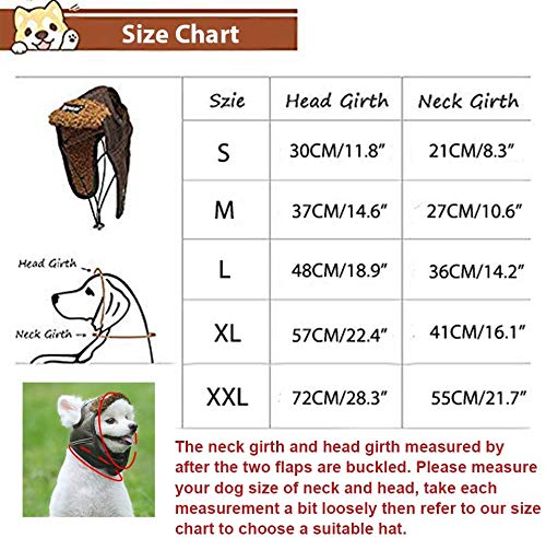 Leconpet Dog Aviator Hat, Dog Winter Pilot Hat with Ear Flaps for Cold Weather (XXL, Black) 2X-Large (Pack of 1)