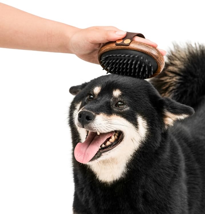 The Smug Dog Palm Brush- Dog Grooming Brush for Dematting - Perfect for Wooly & Wired Coats, also for Detangling & De-Shedding for Dogs & Cats