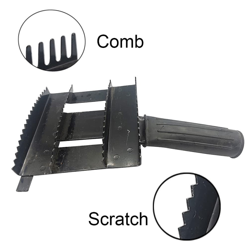 Livestock Shedding Comb, Metal Livestock Brush Tools for Cow, Horse, Sheep (Black), 7.87 X 5.5 Black,Gold - PawsPlanet Australia
