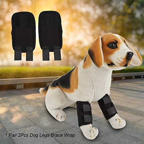 KUIDAMOS Dog Leg Protector Dog Leg Brace Front, Neoprene SBR, Front Brace for Dogs for Reducing Chronic Inflammation, Prevents Injuries Pet Splint for Dog(Black, S Code) - PawsPlanet Australia
