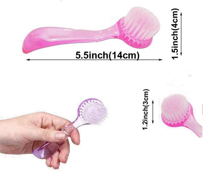 Foldable Hedgehog Bathtub, with 2 Pcs Set Bathing Brush, Plastic Small Animal Swimming Pool, Bath Sand Room Sauna, for Hedgehog Hamster, Guinea Pig,Bearded Dragon (Pink) Pink - PawsPlanet Australia