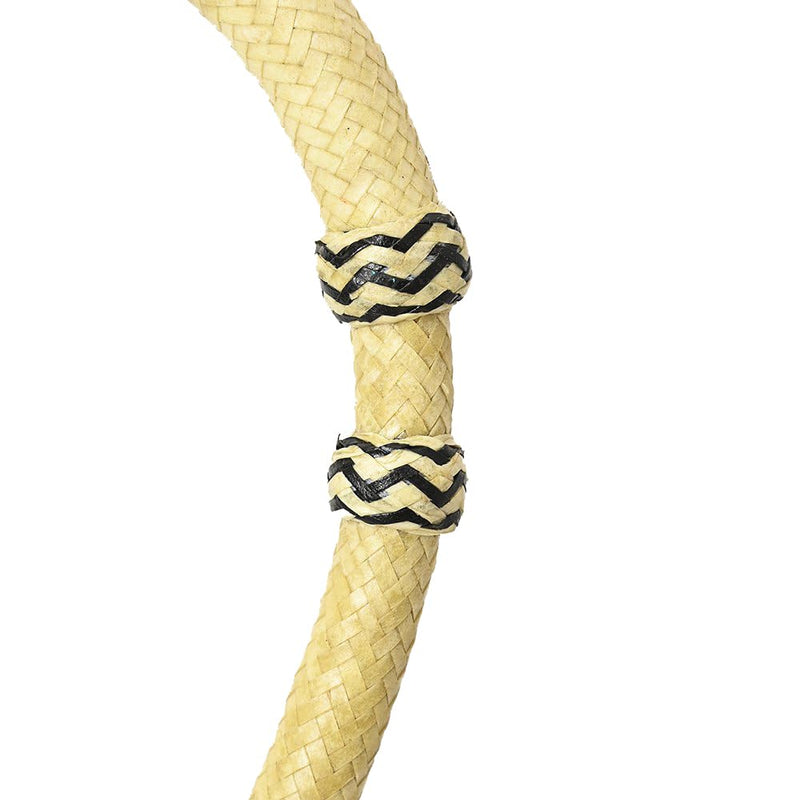 CALYX Rawhide Bosal | Hand Braided Rawhide for Horse Riding | Classic Stylish Design | Functional and Durable | Western Horse Bosal Standard Size Natural - Black
