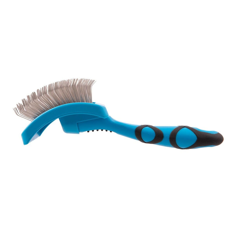 GROOM PROFESSIONAL Amplifier Firm Slicker Dog Brush - Perfect for Amplifying Dog Coat Volume & Removing Knots & Tangles - Dual Purpose - Large - PawsPlanet Australia