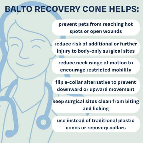 Balto Neck Eco E-Collar Alternative – Dog Recovery Collar – Padded Dog Cone - Pre/Post Surgery Helps Protect Wounds and Rashes- Body Only Protection (Medium) Medium - PawsPlanet Australia