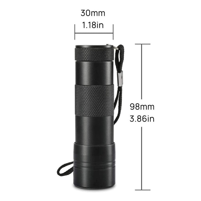 JacobsParts UV Flashlight Black Light, Handheld Inspection Blacklight 12 Led 395nm Mini Light Torch for Dog Pet Urine Stains, Bed Bugs Detector and Scorpions 1 - PawsPlanet Australia