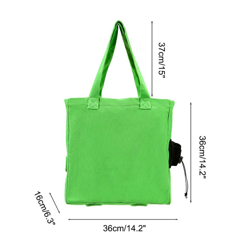 Cats Carrying Bag, Adjustable Pet Shoulder Bag with Holes for Cat's Legs & Head Movement for Walk Support Cats Dogs Green - PawsPlanet Australia