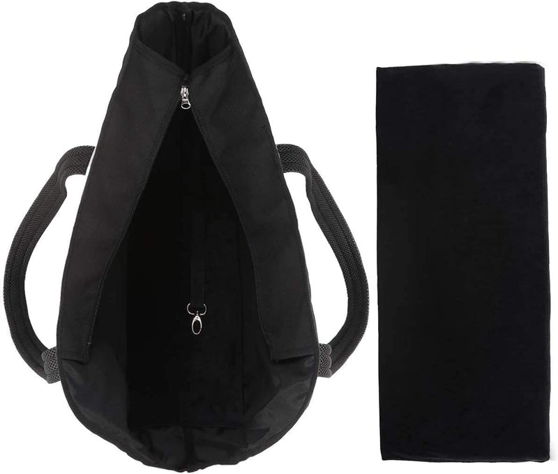 KAMEIOU Pet Dog Purse Carrier Tote Bag for Medium Dogs Travel Soft-Sided Purse Carriers with Safety Tether Buckle Stand Pedal Inside Pocket Portable Dogs Sling Tote Carrier Purses for Small Medium Dog Black - PawsPlanet Australia