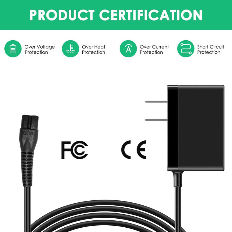 for Oneisall Charger, Replacement Charger Compatible with Oneisall Low Noise Dog Clippers Cordless Electric Quiet Hair Clippers Power Cord Adapter - PawsPlanet Australia