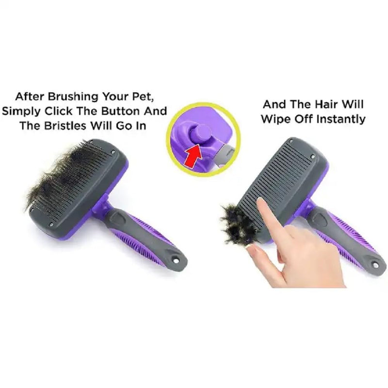 Volpe Cat Brush, Dog Brush, Furminator For Dogs, Dog Brush For Shedding,Cat Brushes For Indoor Cats,Dog Hair Remover, Deshedding Fur Removal,Purple Purple - PawsPlanet Australia