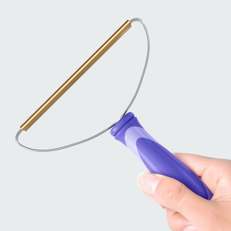 Pet Hair Remover, Dog Cat Hair Remover, Lint Cleaner Pro, Fur Removal Tool, Portable Carpet Scraper, Fuzz Rollers Hairball Shaver for Carpets, Car Mat, Couch, Pet Bed, Furniture & Rug (Purple, 2-Pack) - PawsPlanet Australia