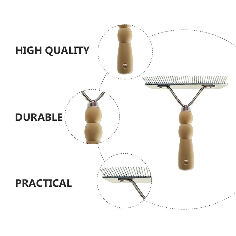 balacoo 2Pcs Horse Nail Rake Comb - Pet Horse Hair Comb, Horse Brush Steel Comb for Hair, Pet Mane Pulling Tool, Pet Horse Hair Brush, Mane Brush Dog Deshedding Brush - PawsPlanet Australia