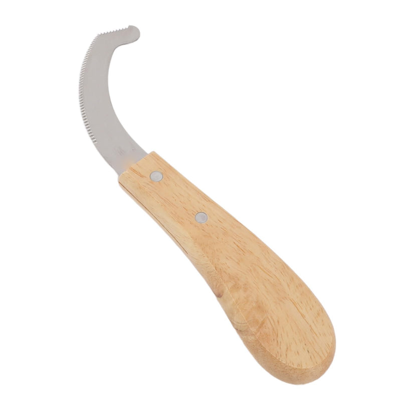 Farrier Hoof Trimmer, Premium Carbon Steel Sawtooth Edge Cutter with Rubber Wood Handle for Professional Horse Hoof Trimming and Maintenance 8.35 Inch
