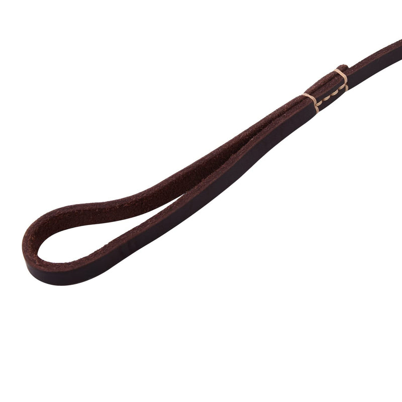 Dog Leash, 4ft 5ft 6ft Geniune Leather Dog Leash for Small Dogs, Dog Training Walking Running Brown - PawsPlanet Australia