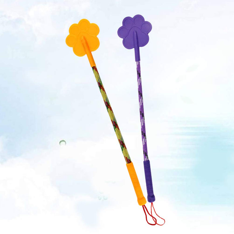 balacoo 2Pcs Pet Training Stick Rubber Paw Shape Dog Training Pat Cat Whip Pet Training Tool Dog Training Tool for Dog Puppy Cat (Random Color) - PawsPlanet Australia