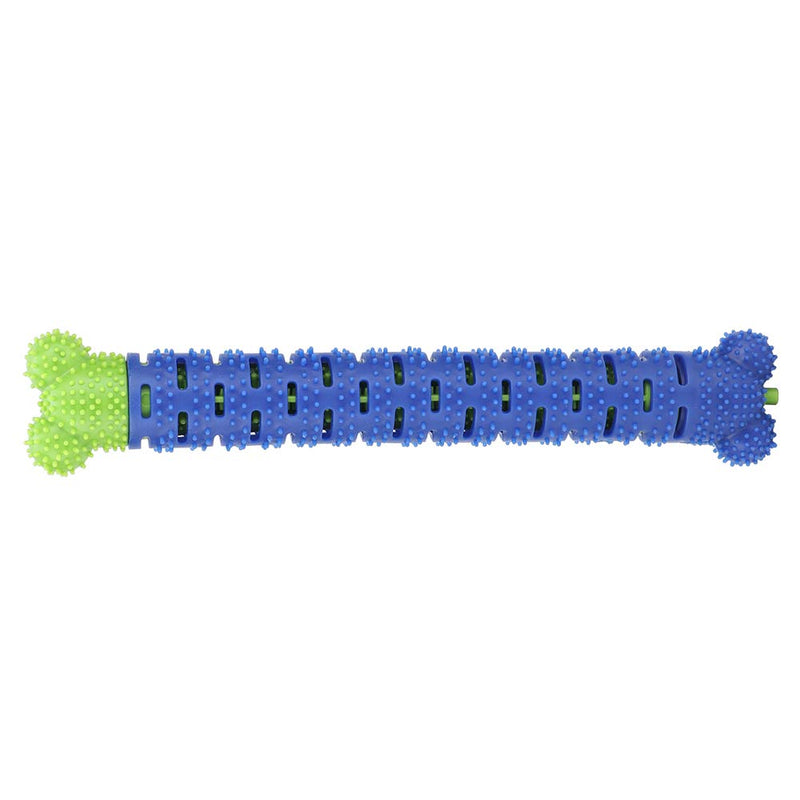 YOUTHINK Doggy Toothbrush Chew Toy, Silicone Dog Teeth Grinding Stick Bone Stick Teeth Cleaning for Small Medium Large Dogs (Blue Green)