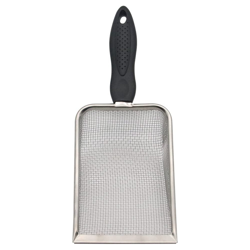 MODUODUO Reptile Sand Shovel Stainless Steel Fine Mesh Sand Substrate Scoop for Litter Cleaner Scooper for Sand Bedding