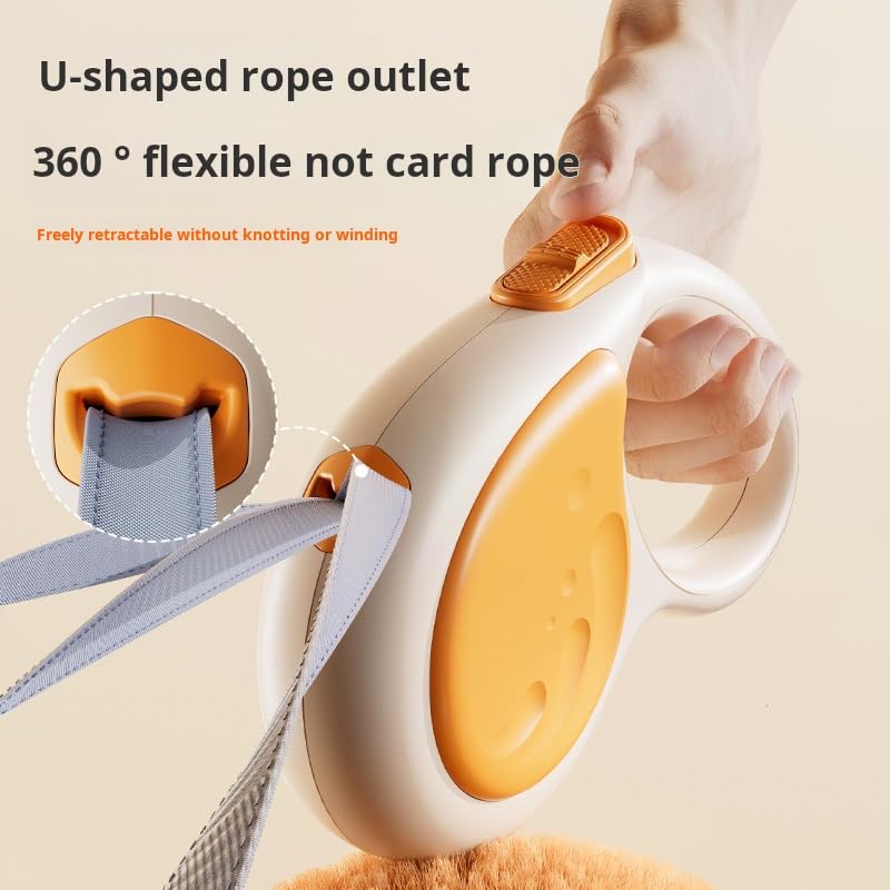 Retractable Dog Leash, Automatic Extendable 10ft/16ft Pet Leash Small, Medium and Large Dog Walking Leash (Orange, 16ft) Orange - PawsPlanet Australia