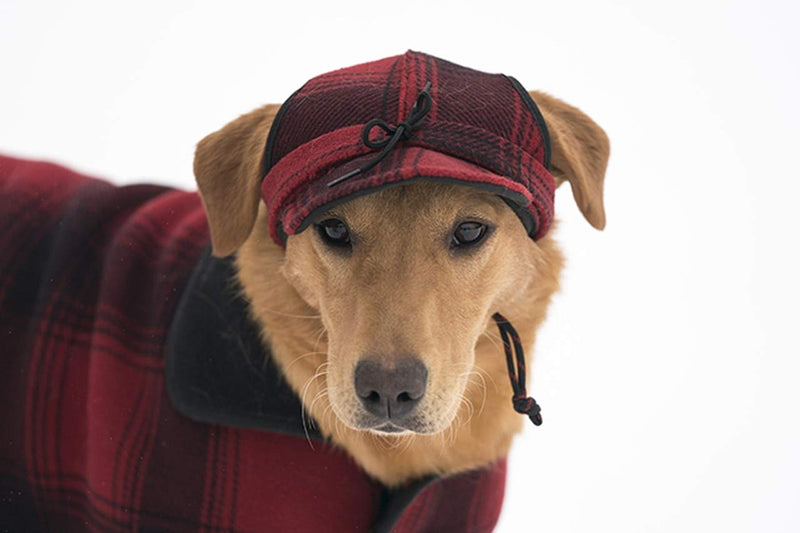 Stormy Kromer Critter Kromer for Her, Black/Gray Plaid, Large - PawsPlanet Australia