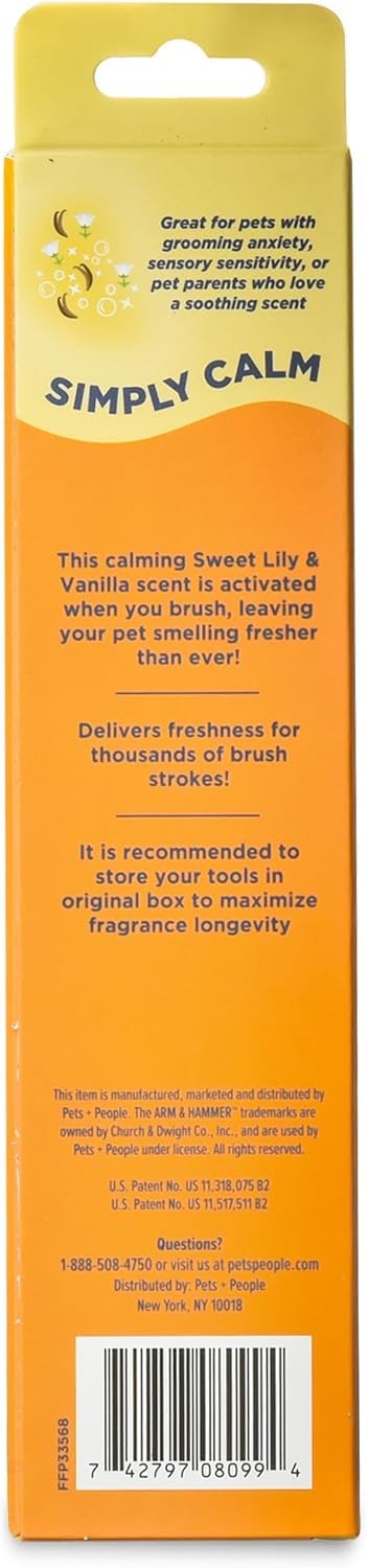 Arm & Hammer Deodorizing Pin & Bristle Dog Grooming Brush with Fragrance Transfer Technology – Scented 2-in-1 Dog Brush for Detangling & Shedding, Pet Brushes for Dogs, Sweet Lily & Vanilla - 2 Pack Pin/Bristle Duo Brush - Sweet Lily & Vanilla 2-Pack