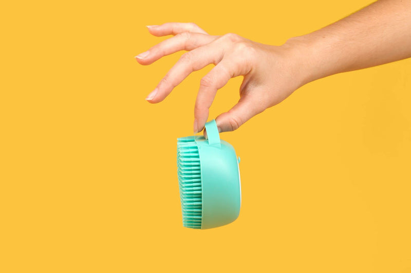 Luxurious Dog Bath Brush Scrubber - Soft Silicone Dog Shampoo Brush Combo for Pet Grooming, Bathing, & Massage Dispensing - Extreme Lather Dog Shower Brush (Green) by Crazy Piper - PawsPlanet Australia