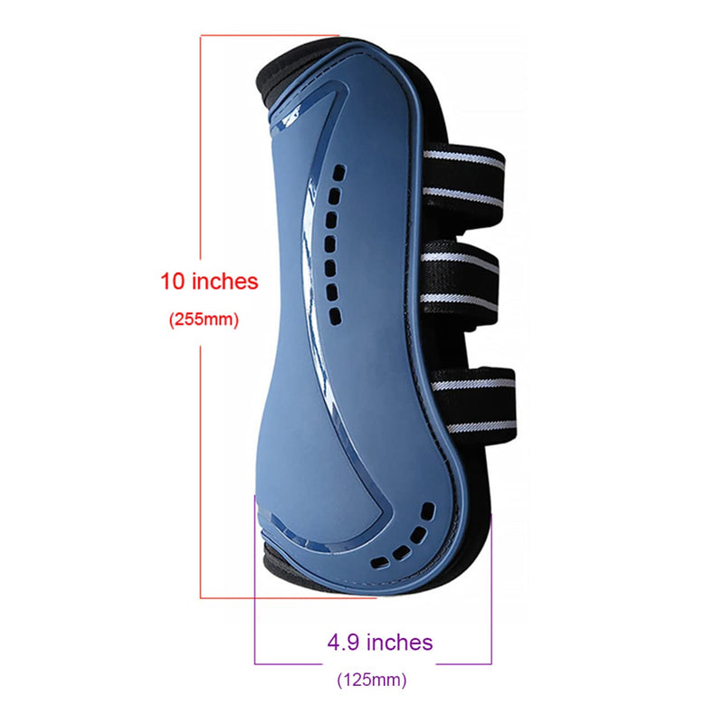 Horse Boots Open Front Jumping Tendon Sport Boots, Secure Leg Protection, Classic Equine Supplies Large White