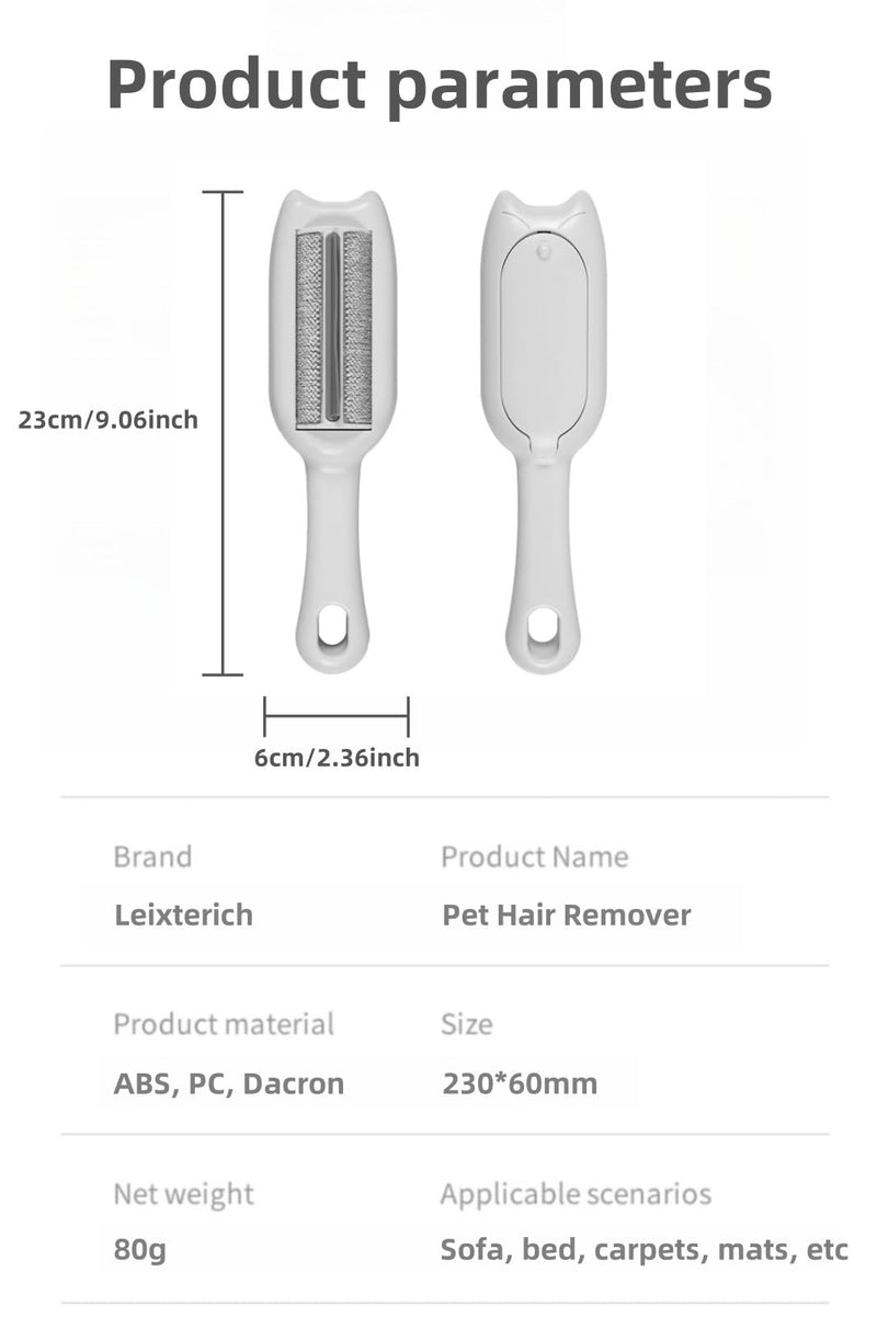 Pet Hair Remover Roller, Reusable Dog & Cat Fur Remover, Portable Lint Rollers Multi-Surface Fur Removal Tool, Cat and Dog Hair Remover for Couch, Carpet, Clothing and Bedding (White) White - PawsPlanet Australia