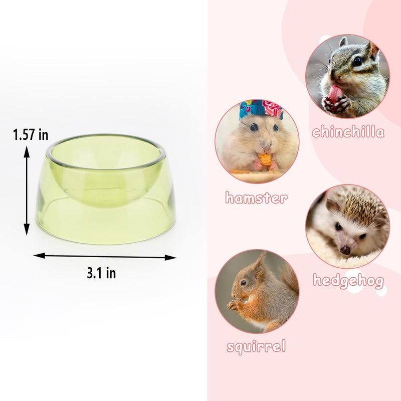 4 Pcs Hamster Feeder Small Pet Food Bowl Anti-Chew and Anti-Knockover Food Bowl, Suitable for Hedgehog Gerbil Golden Bear Pet Chicken Pet Duck - PawsPlanet Australia