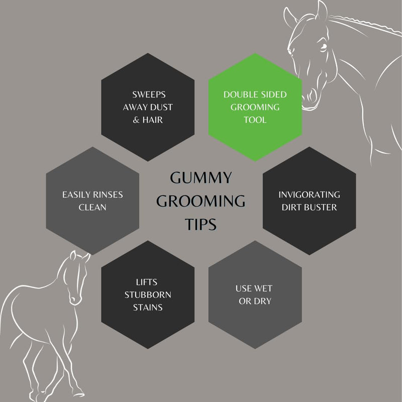 Epona Gummy Brush/Scrubby Horse Grooming Tool - PawsPlanet Australia