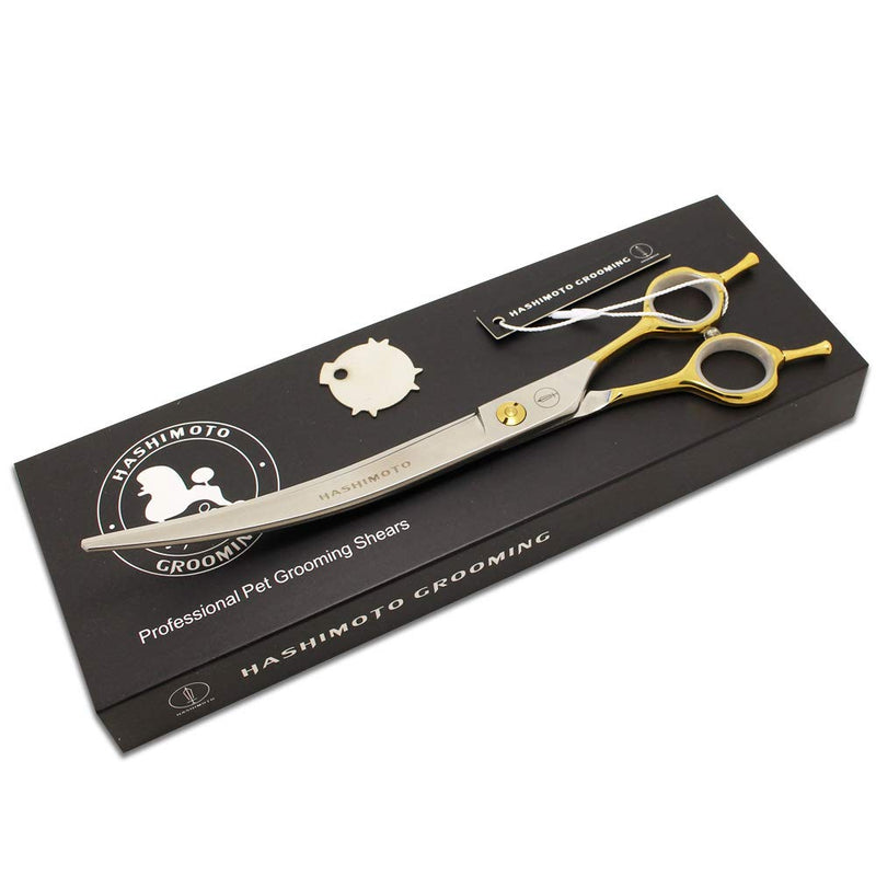 HASHIMOTO Curved Scissors for Large Dog Grooming,8.0 inches,Design for Professional Groomer. - PawsPlanet Australia