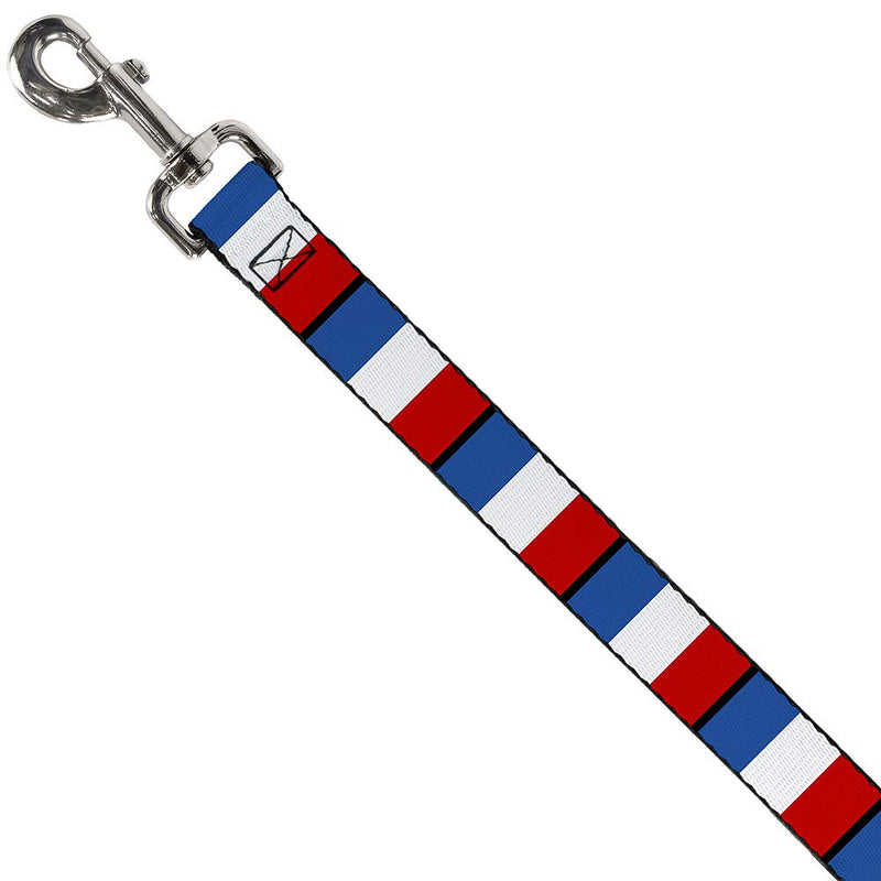 Buckle-Down Pet Leash - France Flags - 6 Feet Long - 1" Wide - PawsPlanet Australia
