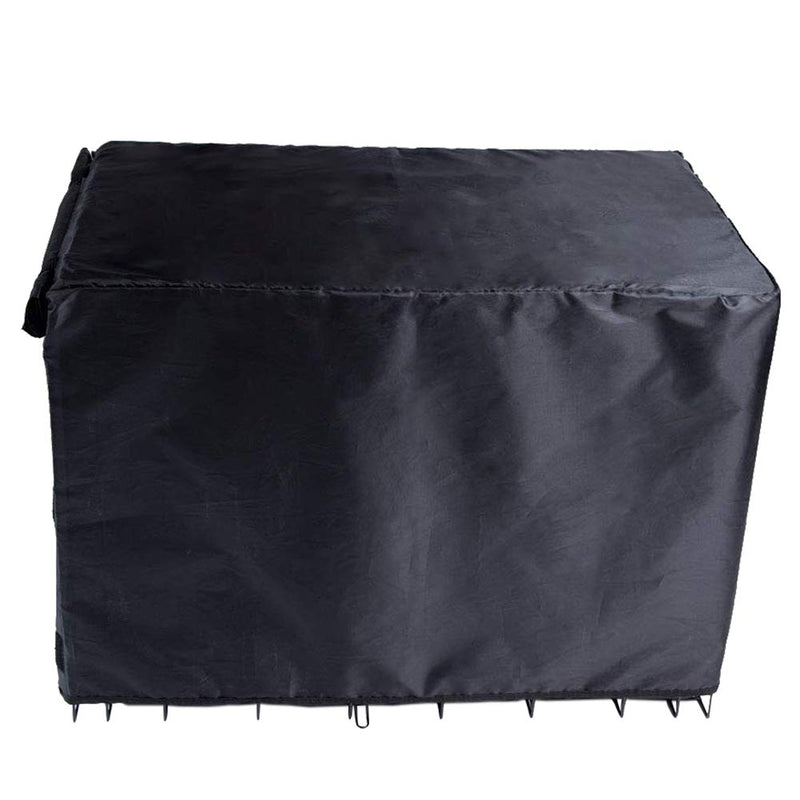 Black Dog Crate Cover for 24 36 42 48 Inches Metal Crates Wire Dog Cage,Pet Indoor/Outdoor Durable Waterproof Pet Kennel Covers(42 inch) 42-INCH