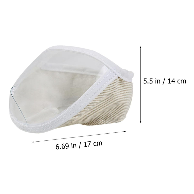 ULTECHNOVO 2 Pieces Transparent Grooming Muzzles made of Polyester for House Cats and Kittens User-friendly and Practical for Indoor Cat Accessories and Grooming