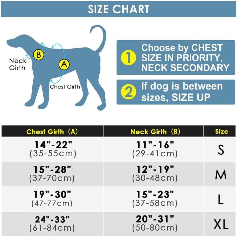 ThinkPet No Pull Harness Breathable Sport Harness with Handle-Dog Harnesses Reflective Adjustable for Medium Large Dogs,Back/Front Clip for Easy Control L Sky Blue L(Chest:19"-30") - PawsPlanet Australia