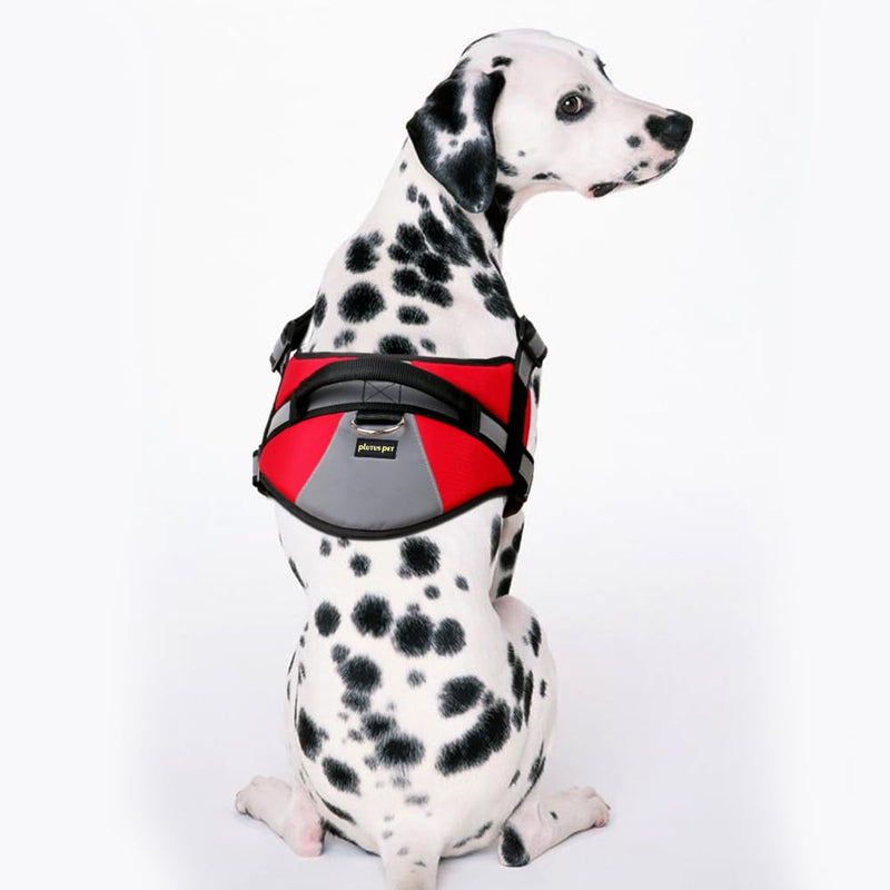 Plutus Pet Service Dog Vest, No Pull Dog Vest Harness with Easy Control Handle, Reflective Breathable Soft Padded and Adjustable, for Small Medium Large Dogs Red-Service Dog Vest XL - PawsPlanet Australia
