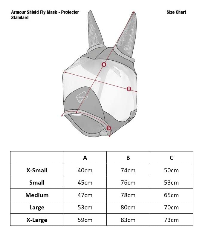 LeMieux ArmourShield Pro Half Fly Mask X-Small Navy - PawsPlanet Australia